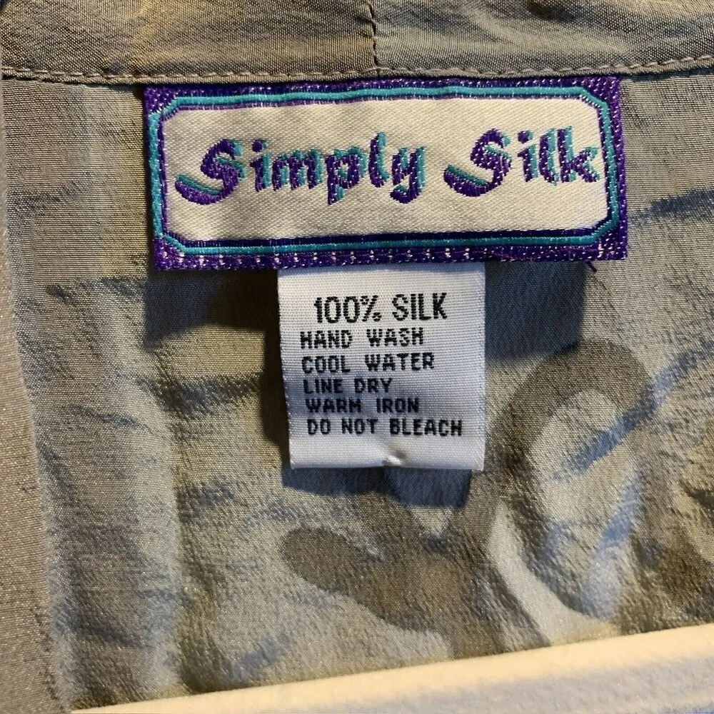 Simply Silk Womens One Size Open Front Oriental Asian Artsy Kimono Jacket - Image 4