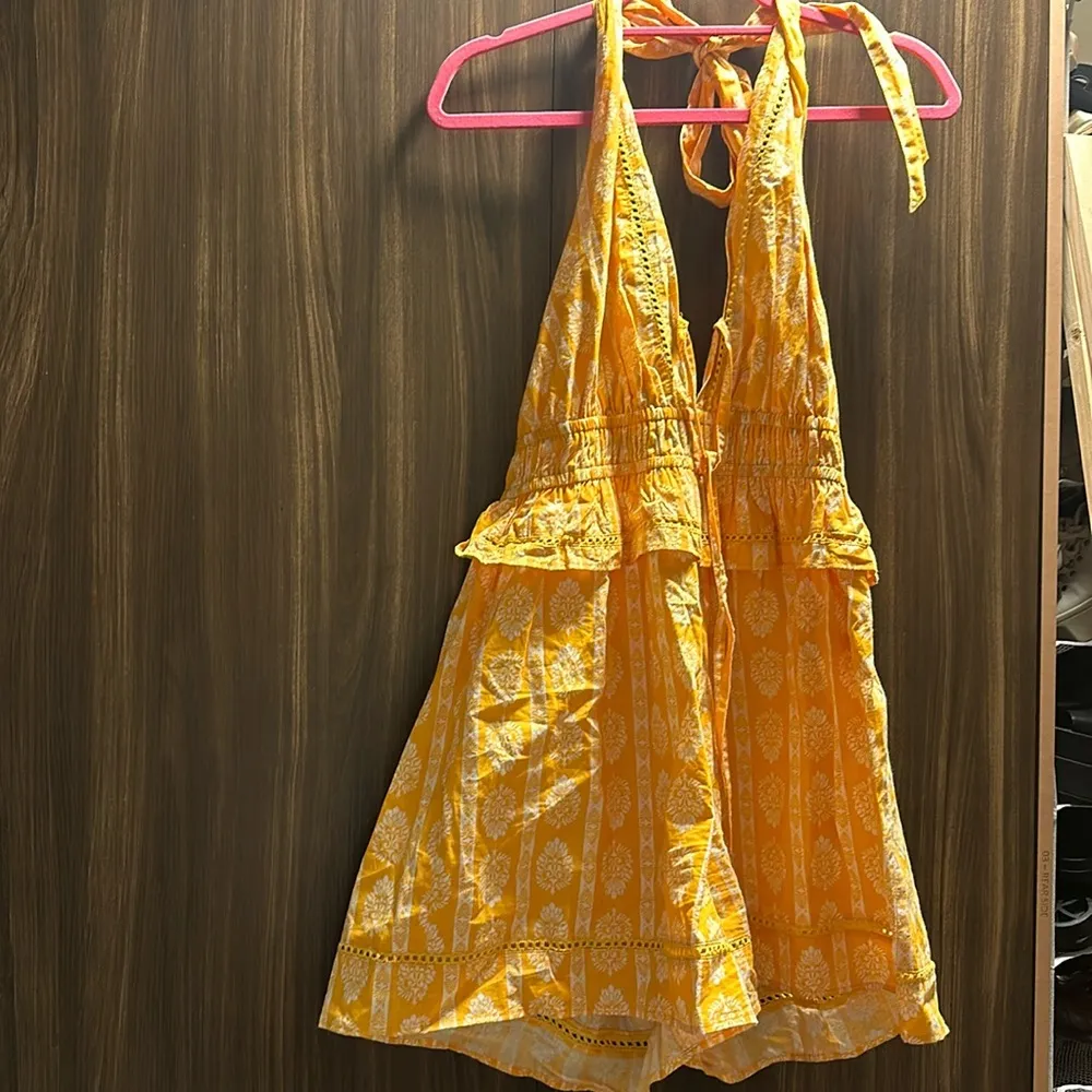 River Island Paisley Print Halter Neck Beach Romper - Image 5