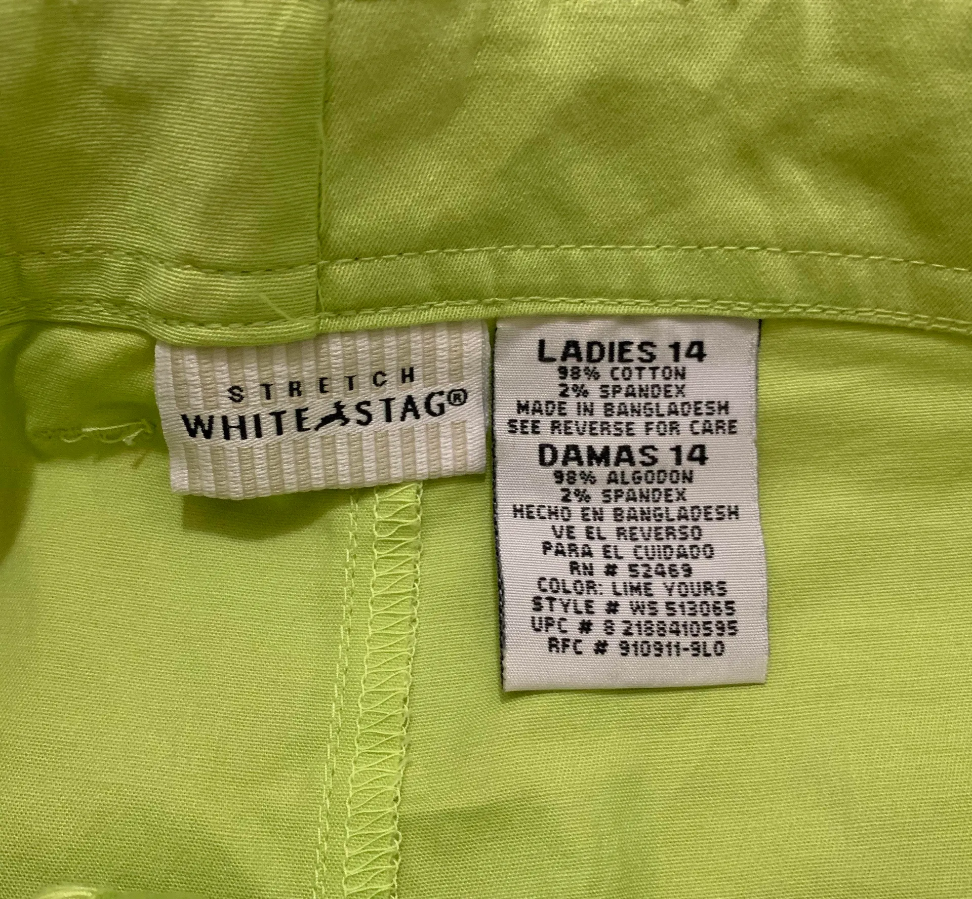 Lime Green Stretch Cropped Capri Pants - Image 10