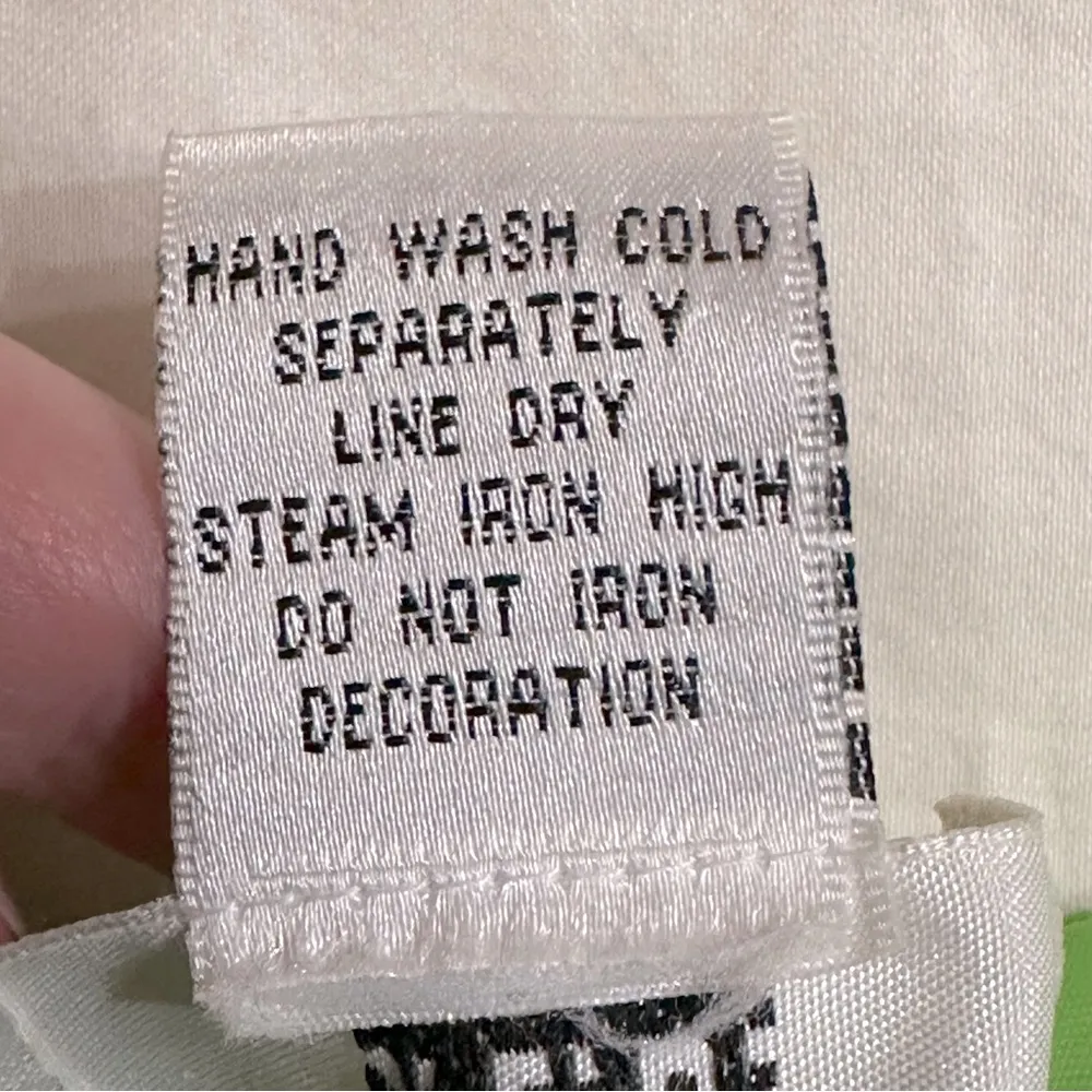 SLB Green Linen Rosette Floral Trim Pull On Skirt Petite Small PS Size undefined - Image 10