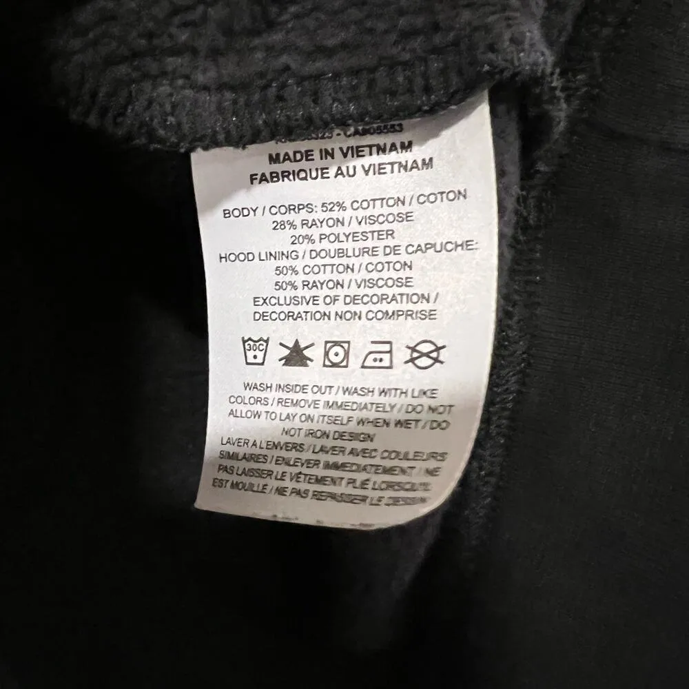 Nike Black Hooded Quarter Zip Sweatshirt Size Medium - Image 6