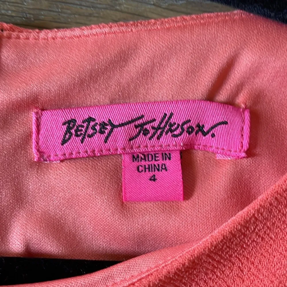 Betsey Johnson Orange/Coral Sheath Dress Size 4 NWT - Image 10