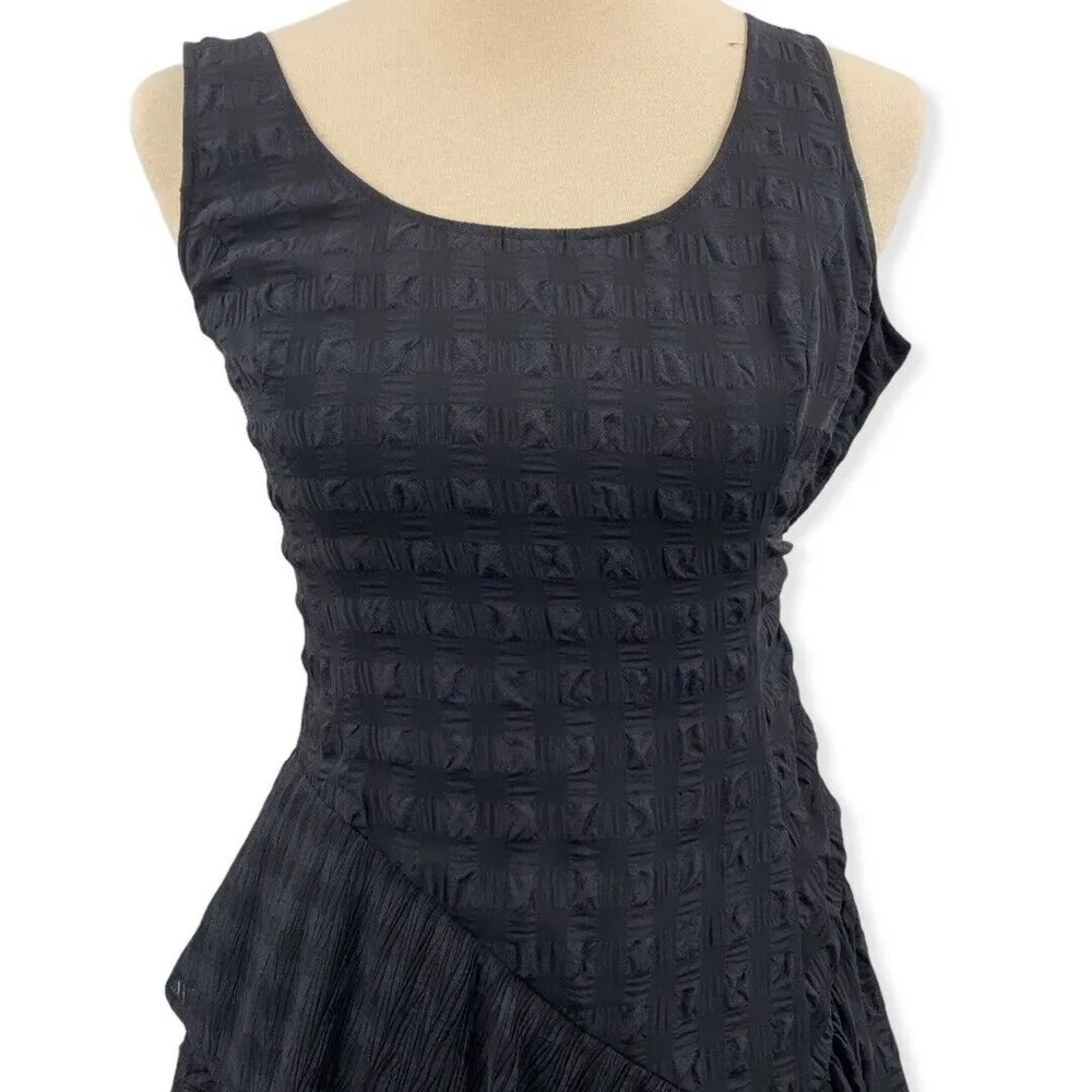 Adeam Black Sleeveless Flounce Top XS - Image 3