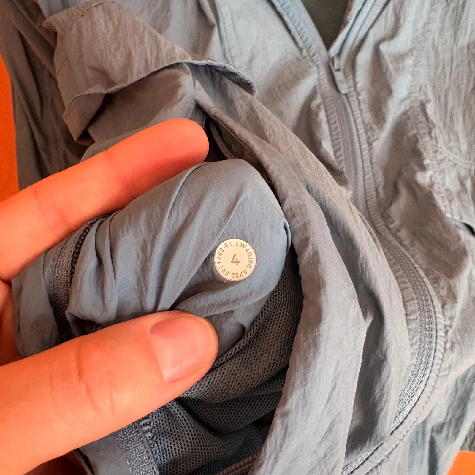 Lululemon Hooded Lightweight Windbreaker Jacket Blue Full Zip Athleisure Women 4 - Image 4