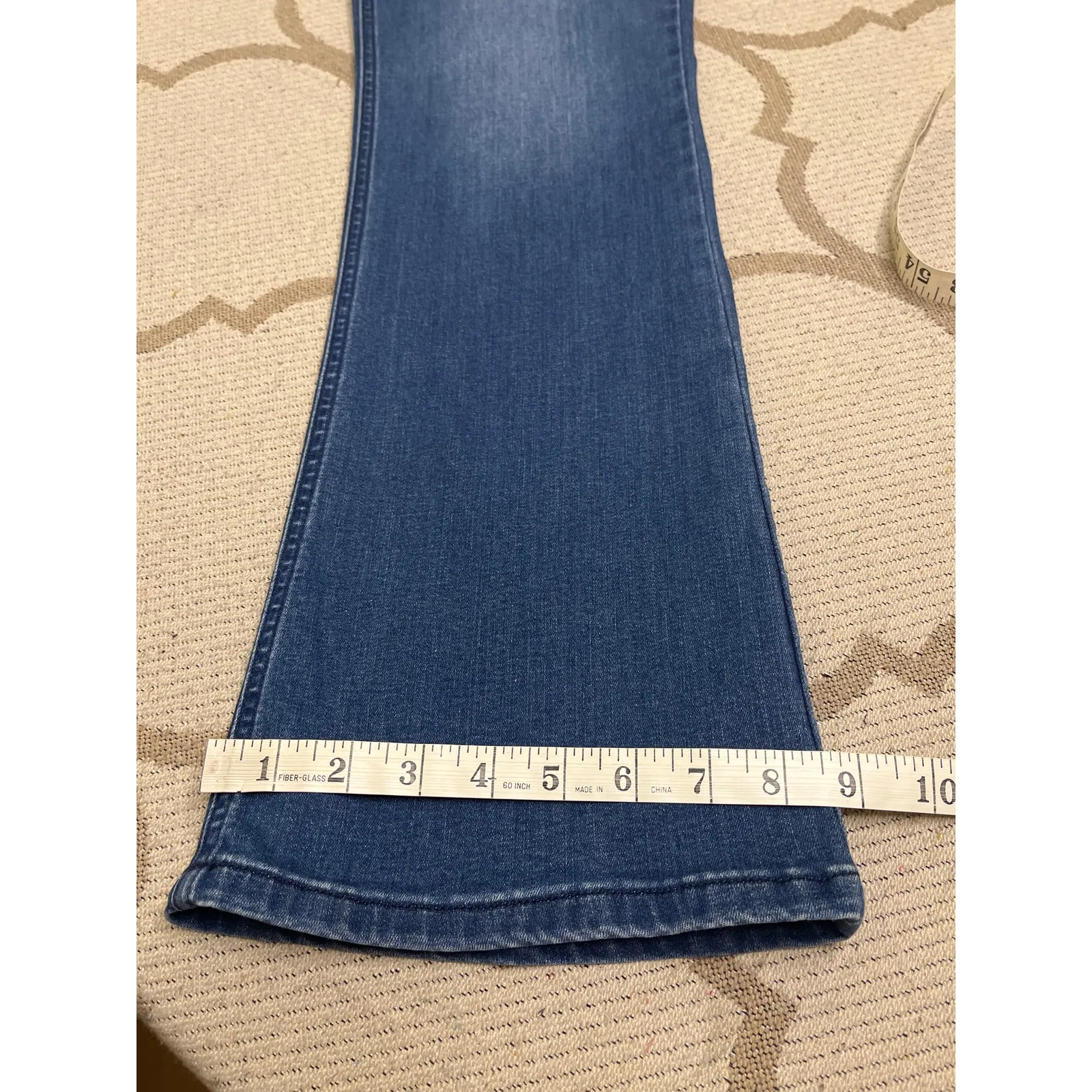 Democracy Denim "Ab"solution Itty Bitty Bootcut Blue Jeans, size 10, MSRP $88 - Image 5