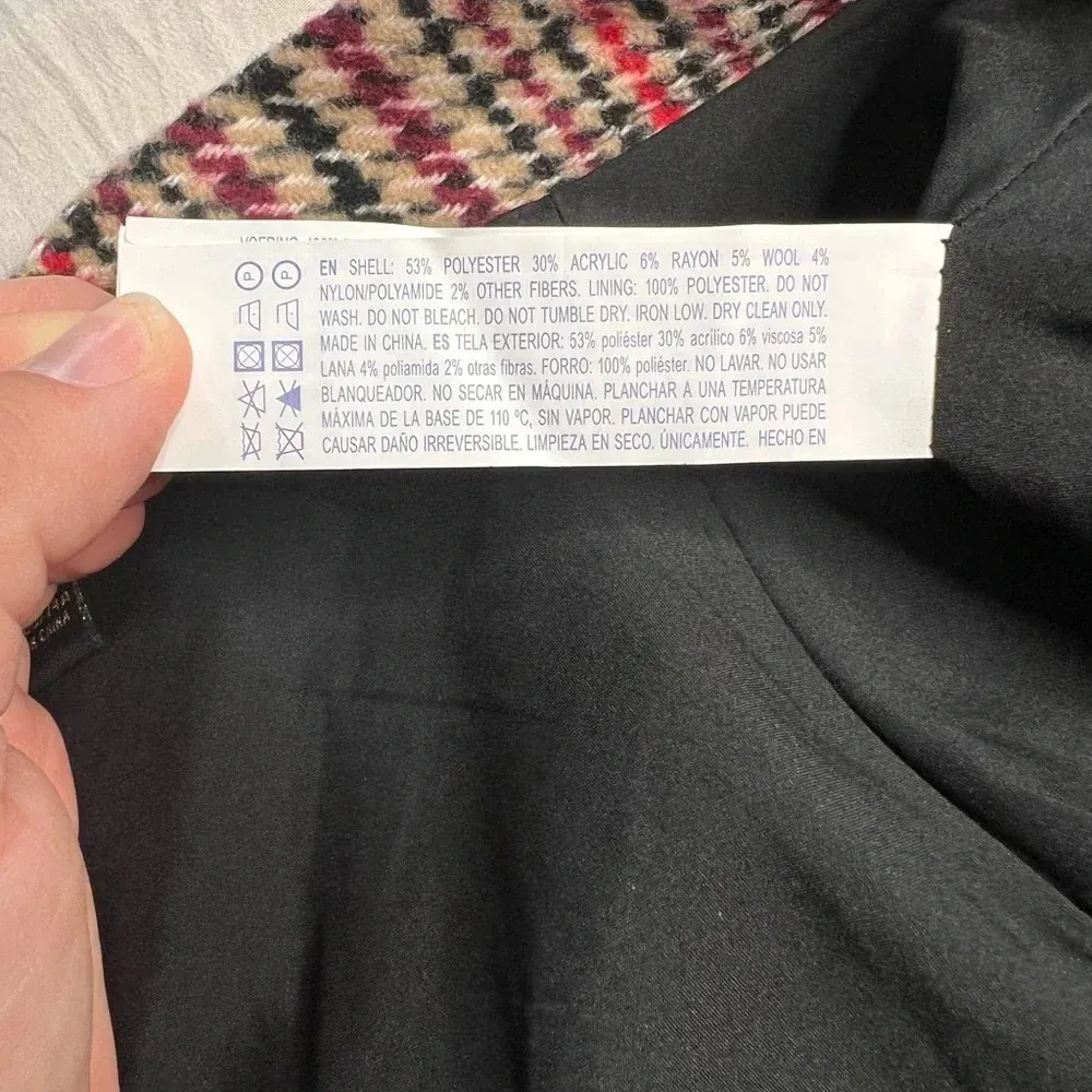 Forever 21 Plaid Flannel Mini Skirt Size 29 Multicolor Short Zip Up - Image 9