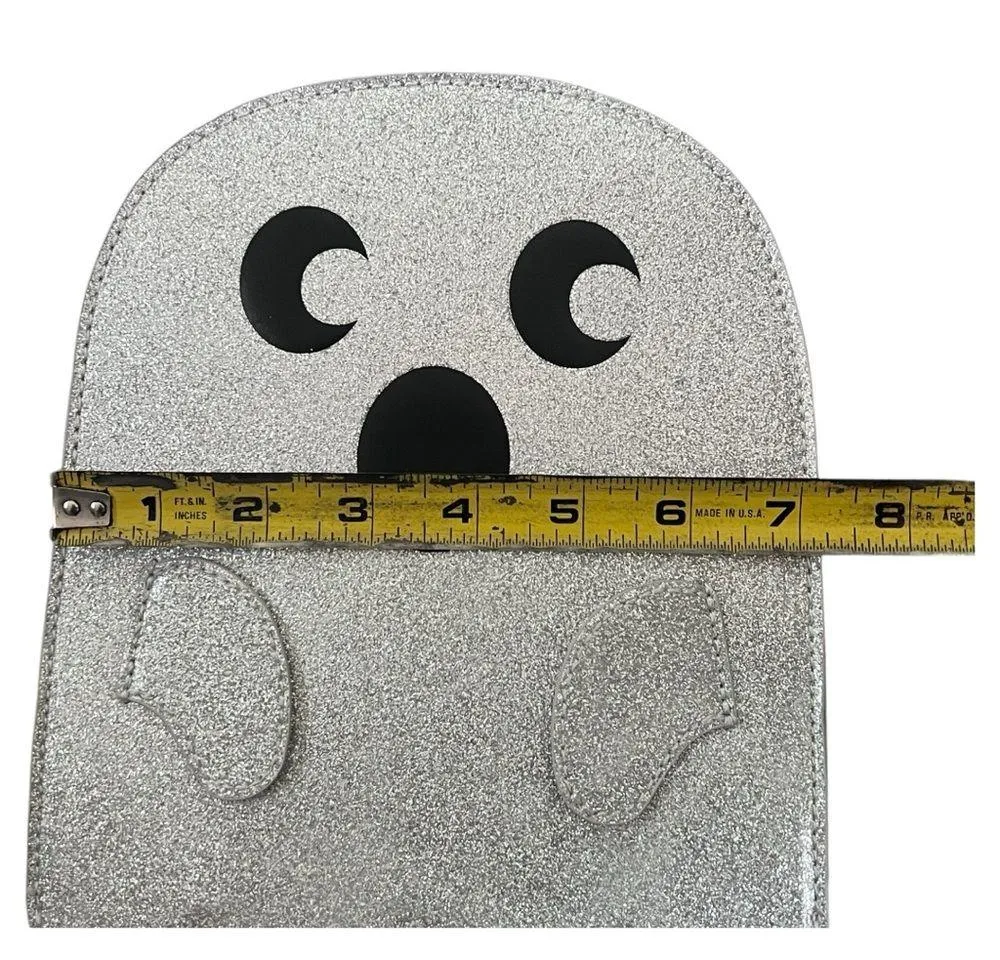 Fine By Me Ghost Crossbody Handbag Silver Glitter New Without Tags - Image 4
