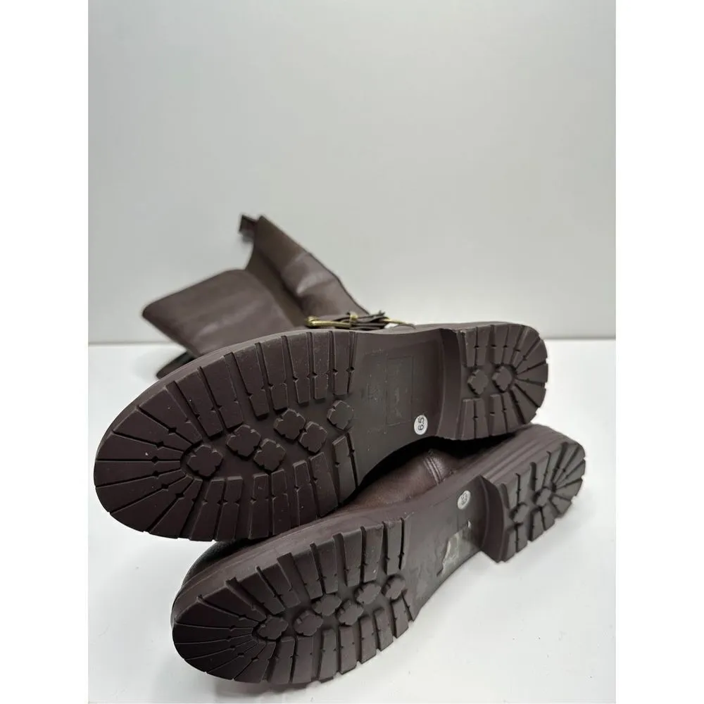 G.C Shoes Aston Brown Riding Boots With Buckle Detail Size 6.5 New Brown - Image 8