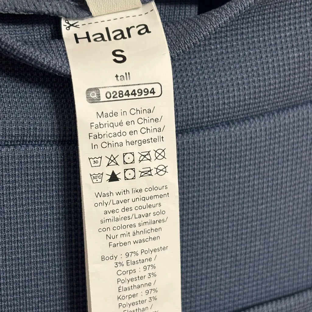 NWT Halara Waffle Knit Pocket Wide Leg Overalls in Grisaille - Size S Tall - Image 7