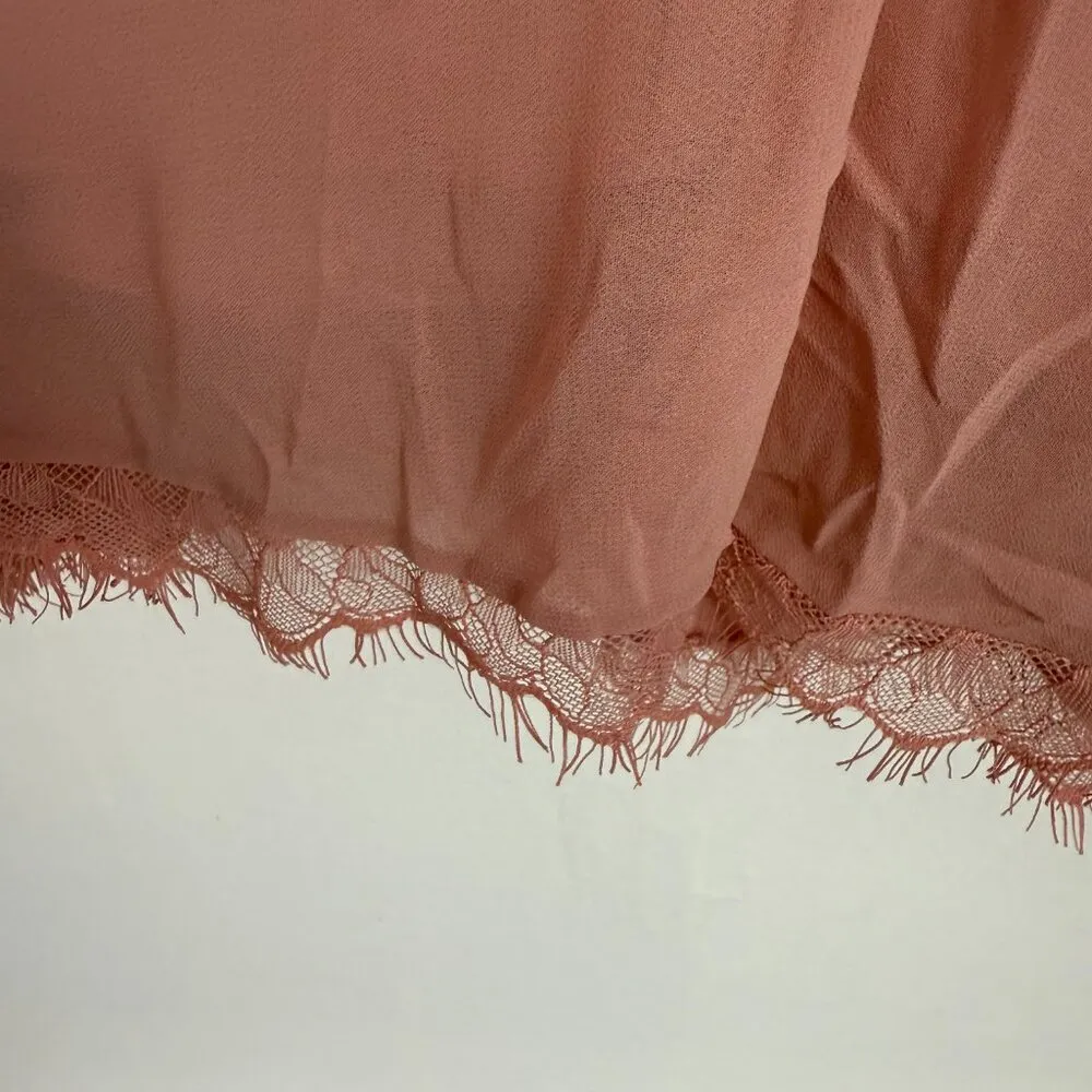 NWT Dress the Population Alicia Mixed Media Midi Dress Blush Pink Size Medium M - Image 14