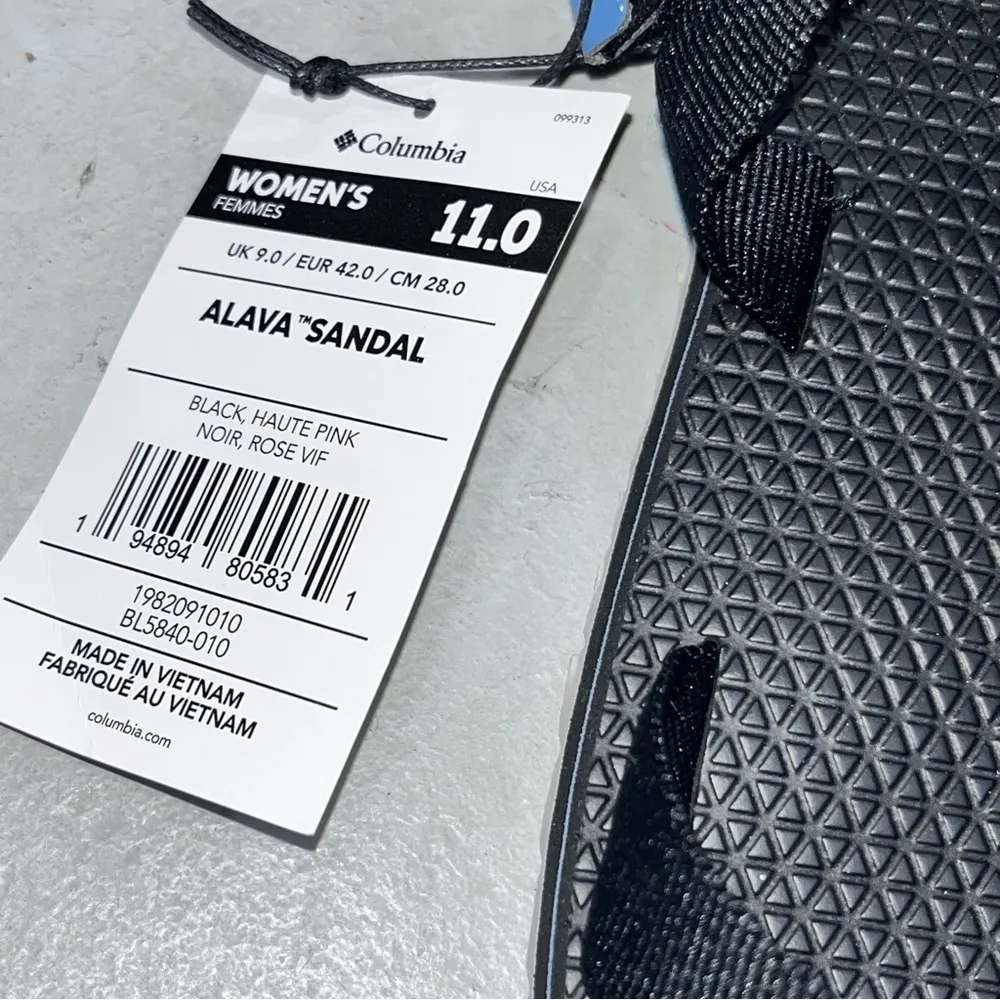 NEW Columbia Women’s Black Alava Sandals Shoes size 11 - Image 8