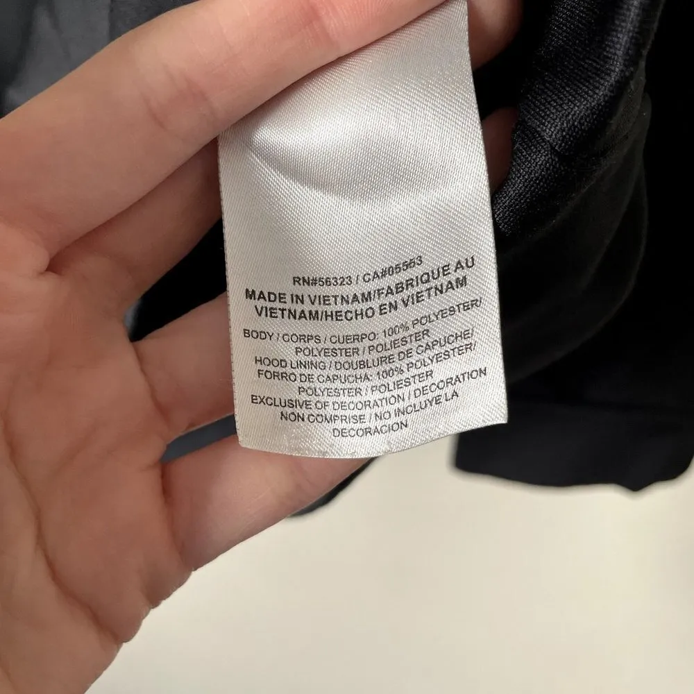 Nike dri fit black and white logo hoodie pockets workout athleisure top - Image 7