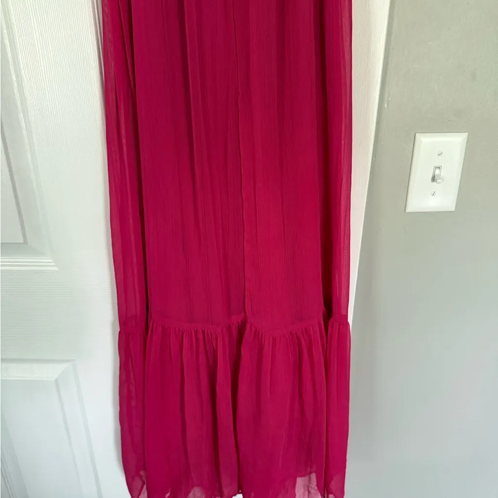 Zara Magneta Hot Pink Long Maxi Flowy Dress - Image 3