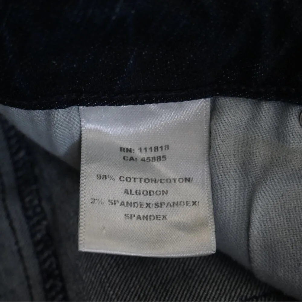 Michael Kors Womens 2 Straight Leg Raw Hem Jeans Gold Logo Plate - Image 10