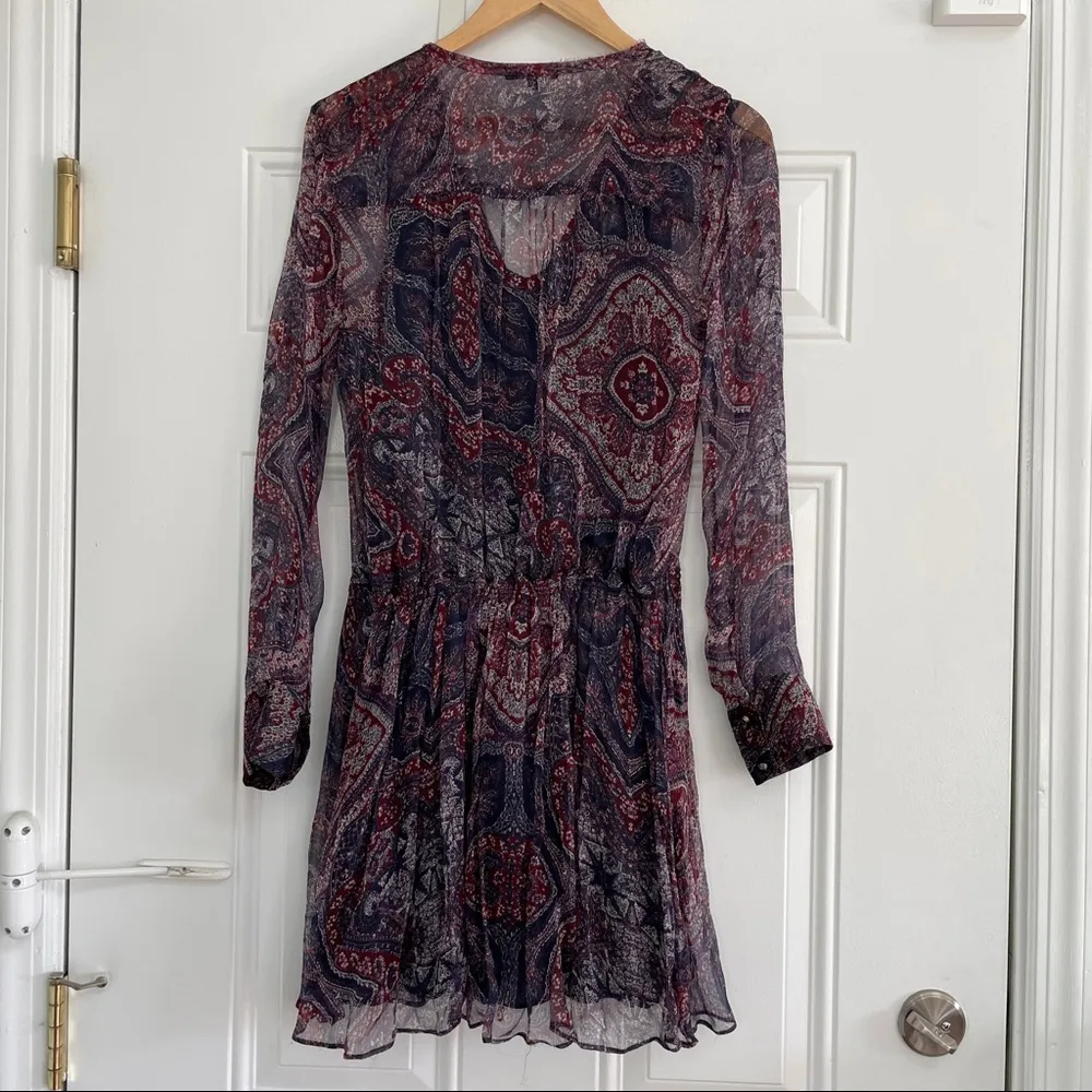 Love Sam Paisley Long Sleeve Mini Dress - Image 44