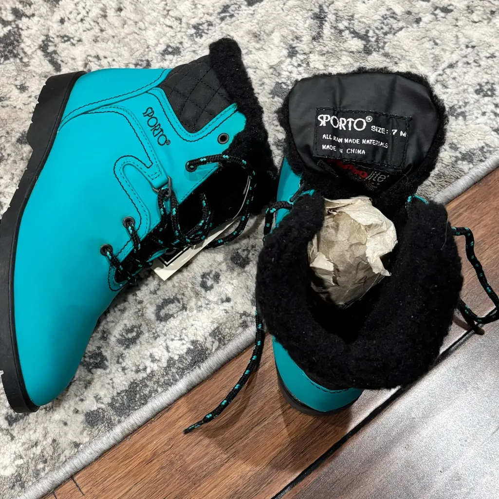 SPORTO Vintage Emerald/Black Thermolite Hiking Boots - Image 9