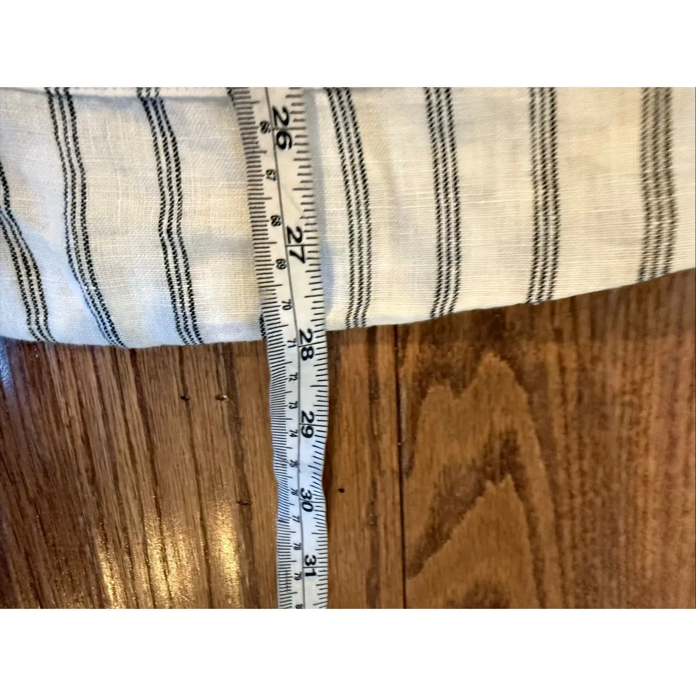 Quince NWOT 100% linen striped longline vest xs - Image 9