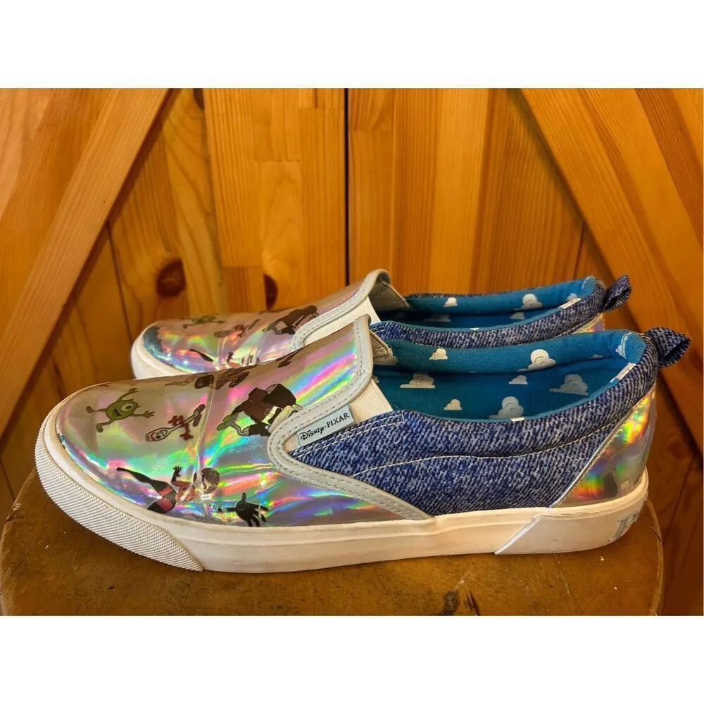 Disney Pixar Women Slip On Sneakers Size 10 Toy Story Wall-E Up The Incredibles - Image 3