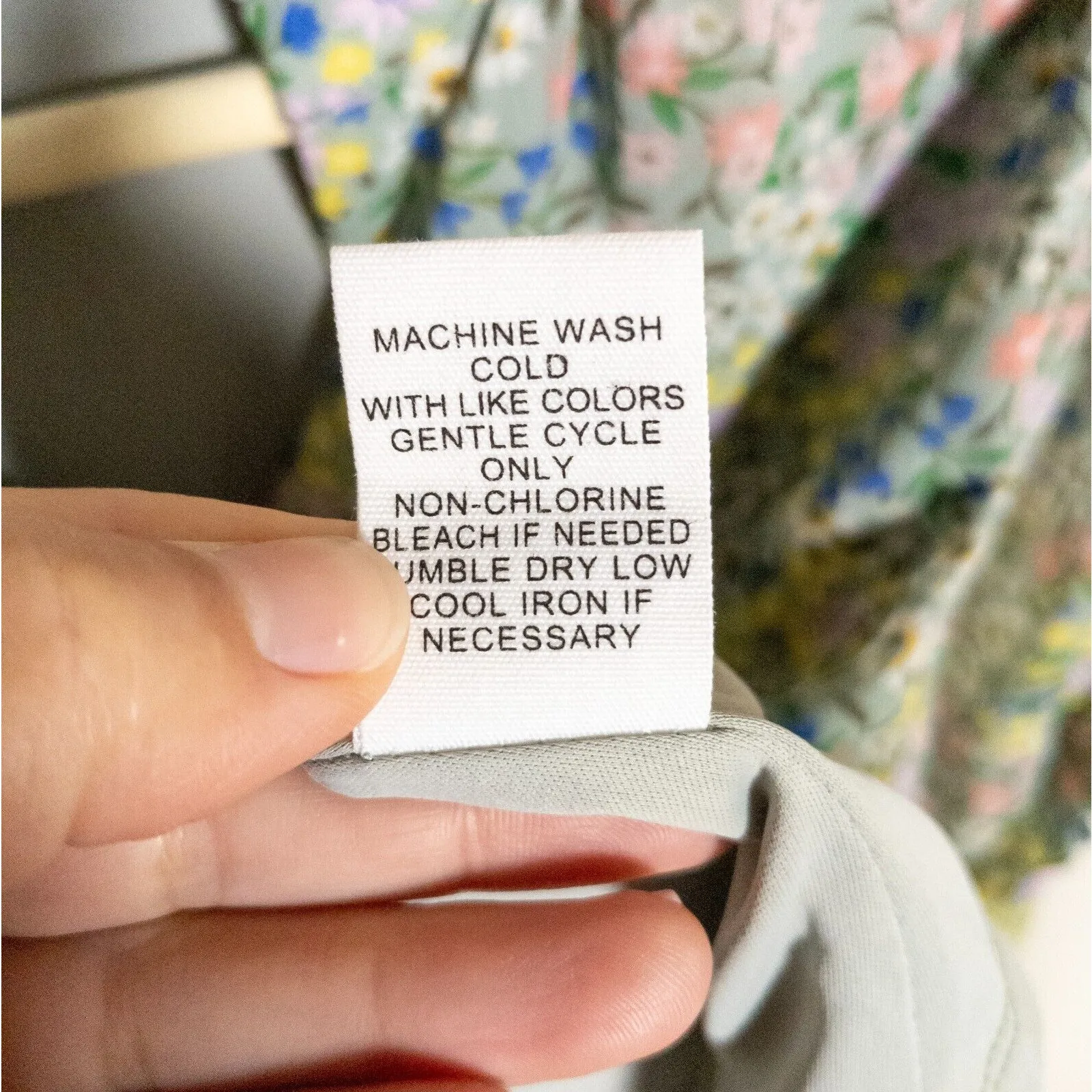 ADYSON PARKER Jadeite Floral Ruffle Sleeve Button Front Blouse Women's Medium - Image 5