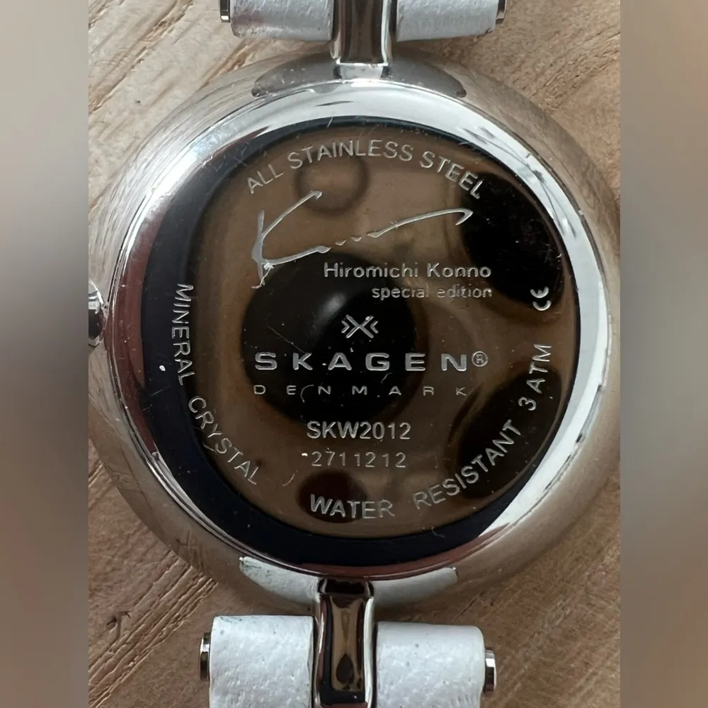 Skagen Hiromichi Konno Special Edition Ladies Watch White Dial Crystal Markers - Image 6