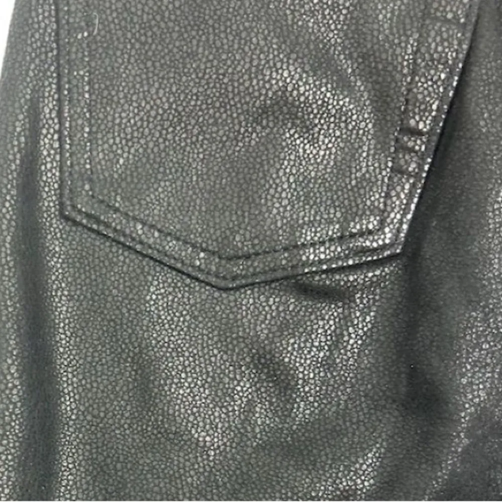 7 For All Mankind Women's Skinny Jeans Size 24 Black Coated - Image 7