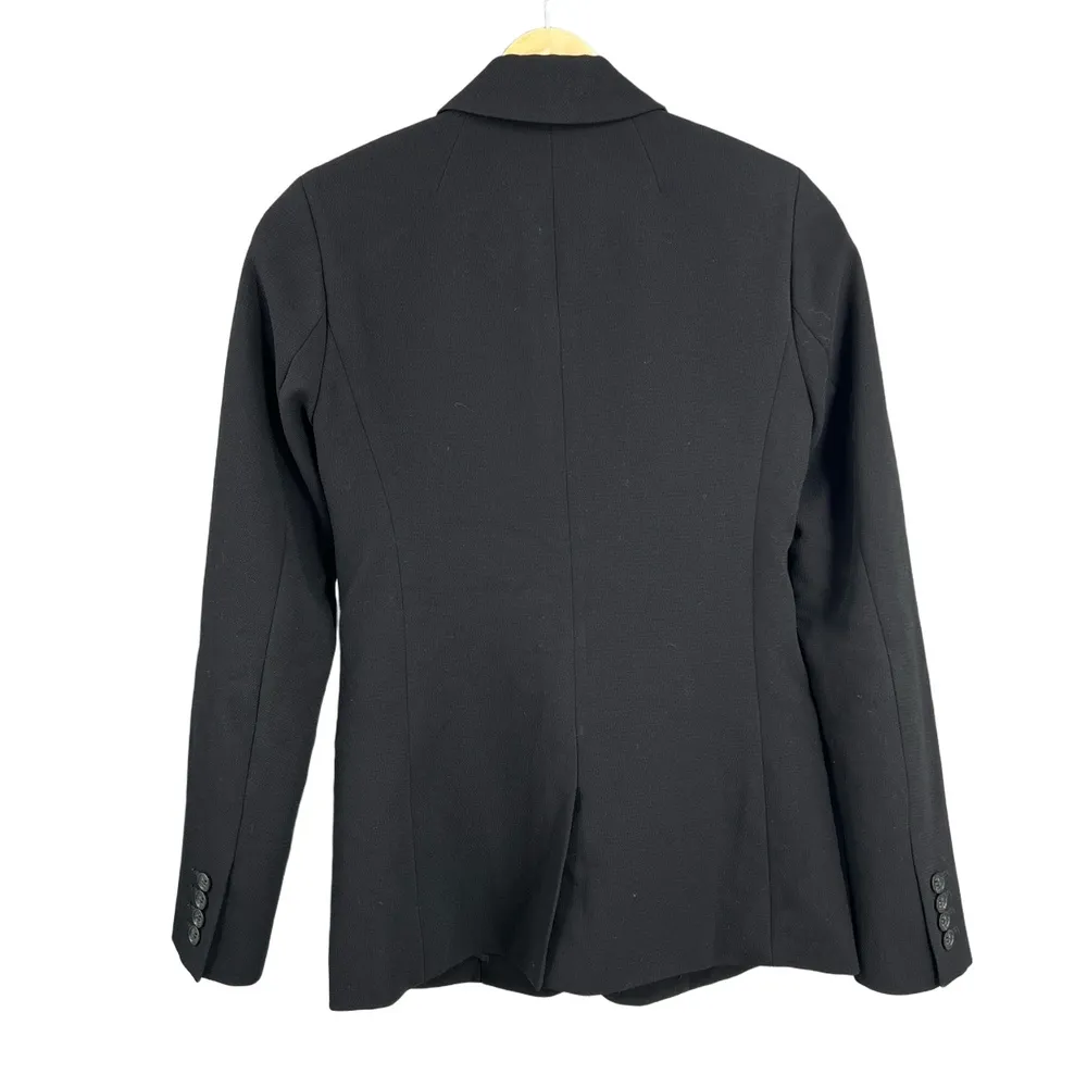 J.Crew Womens Blazer Black Single Button Professional Business Office Size 00 - Image 5