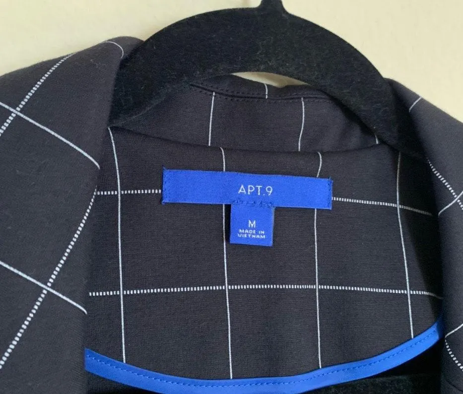 Apt. 9 Black Grid Blazer Jacket - Image 4
