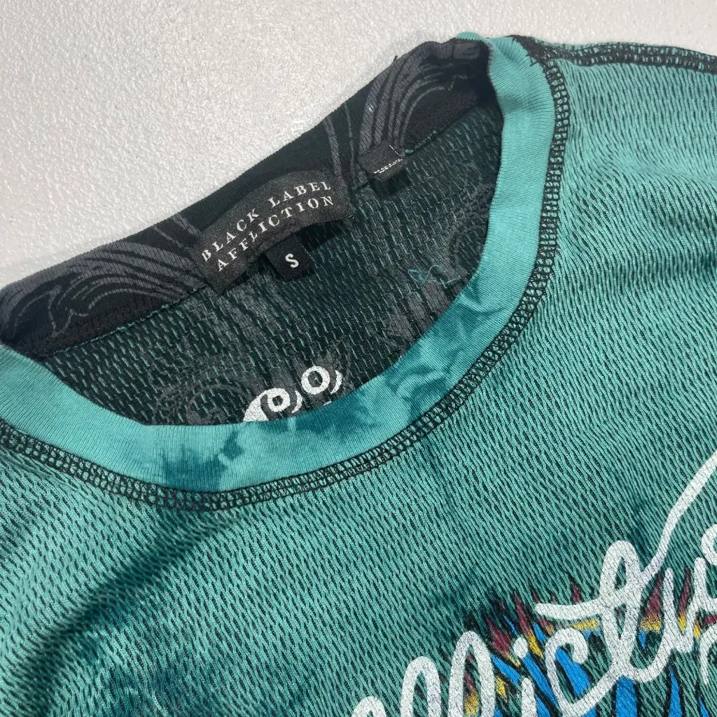 NEW AFFLICTION WOMEN'S REVERSIBLE Y2K THERMAL SMALL - Image 2