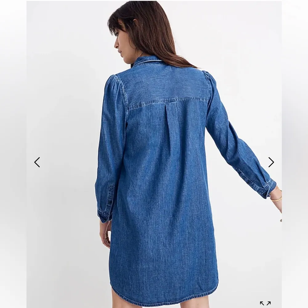 Madewell Denim Puff-Sleeve Shirtdress - Image 3