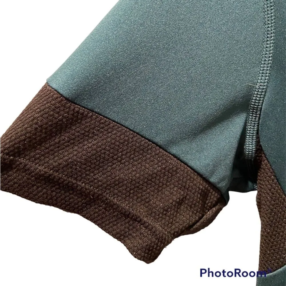 Yeti Beti Teal Activewear Cycling Short Sleeve Top Size - Small - Image 4