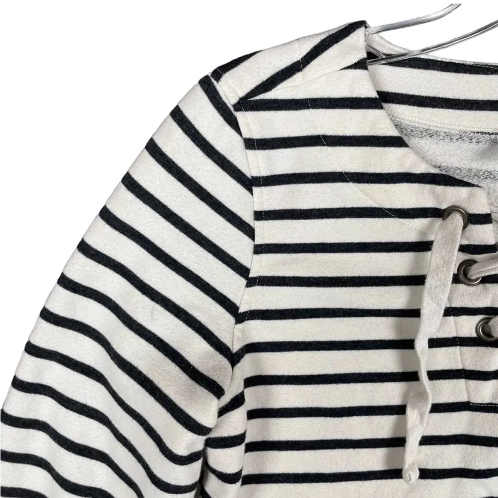 Old Navy Striped Lace-Up Sweater - Image 2