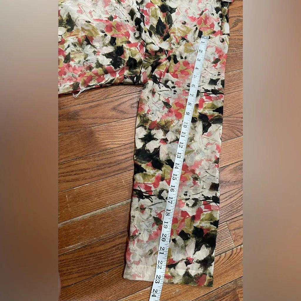 Mlle Gabrielle Floral Top - Red, Black, Gold - Image 4