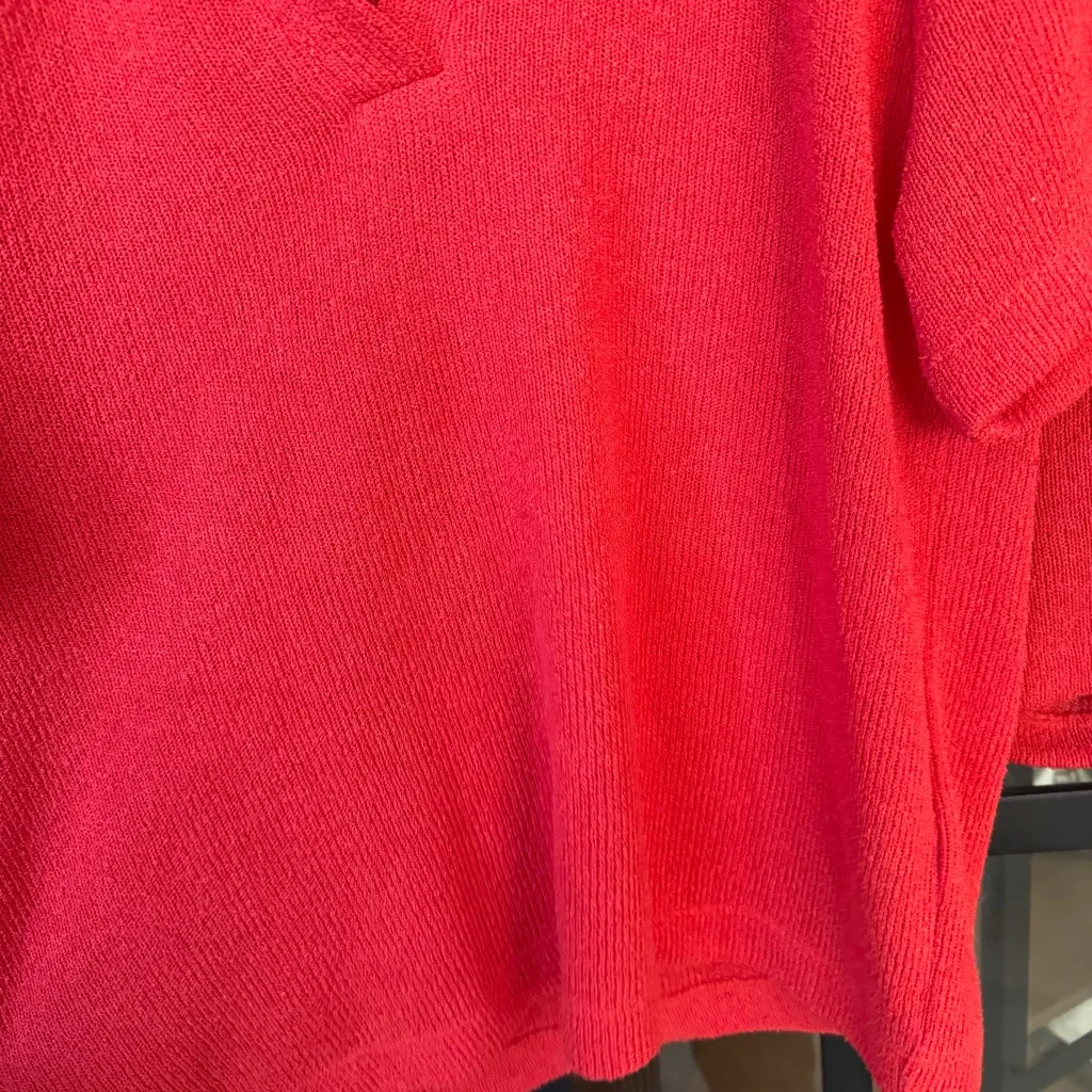 H&M knit set polo top shorts crochet short sleeve coverup beachy tropical - Image 6