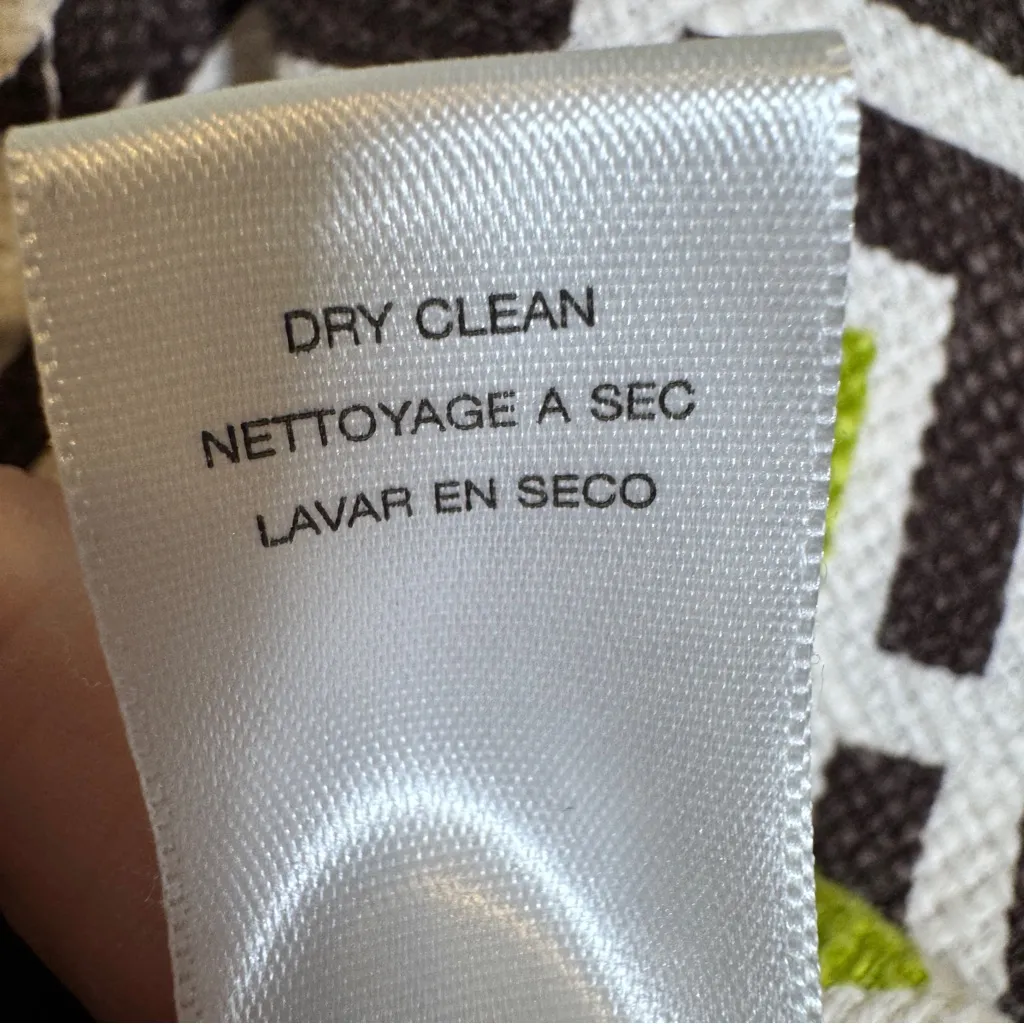 Michael Kors Black Green Cropped Short Sleeve Jacket Womens S Retro Fall Buttons - Image 5