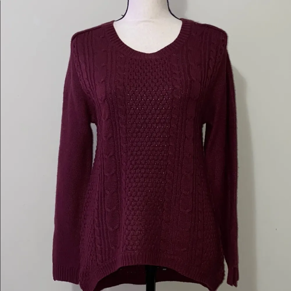 Ambiance merlot colored sweater size large NWT - Image 4