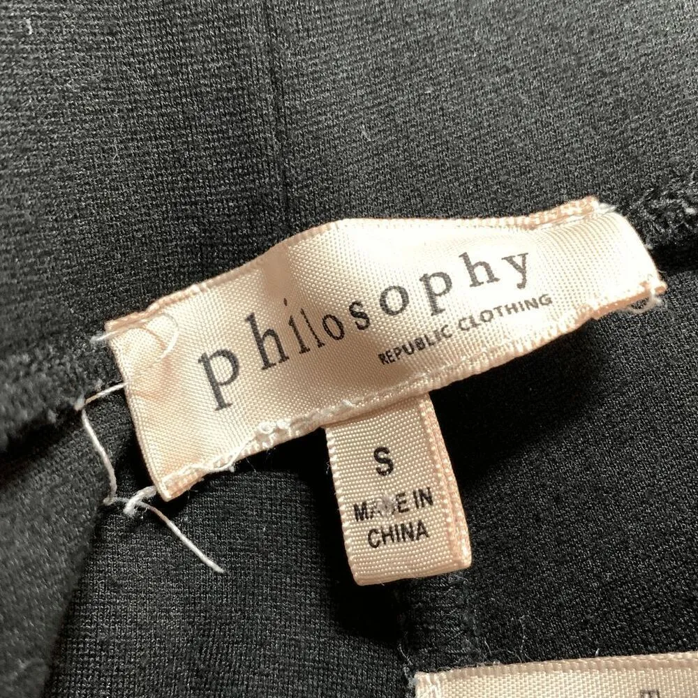 Philosophy Pull On Black Pant Size Small - Image 5