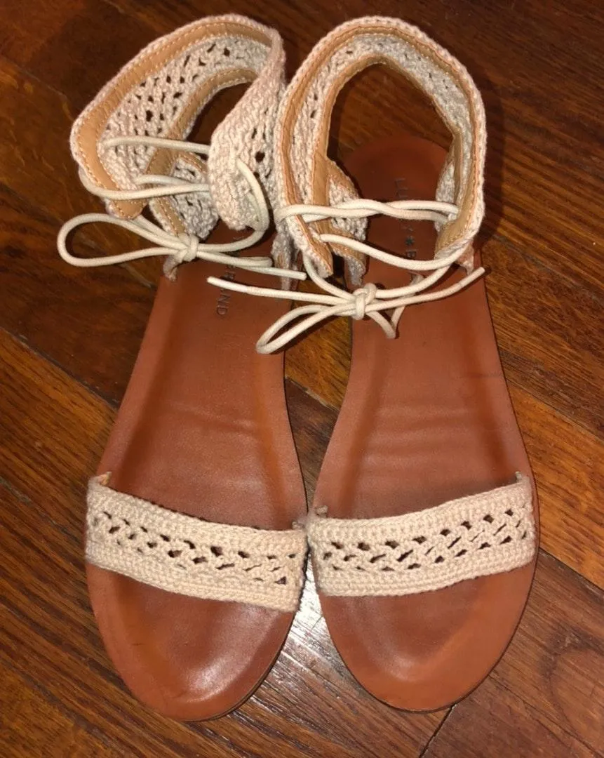 Lucky Brand Ariah Macrame Flat Sandal - Image 3