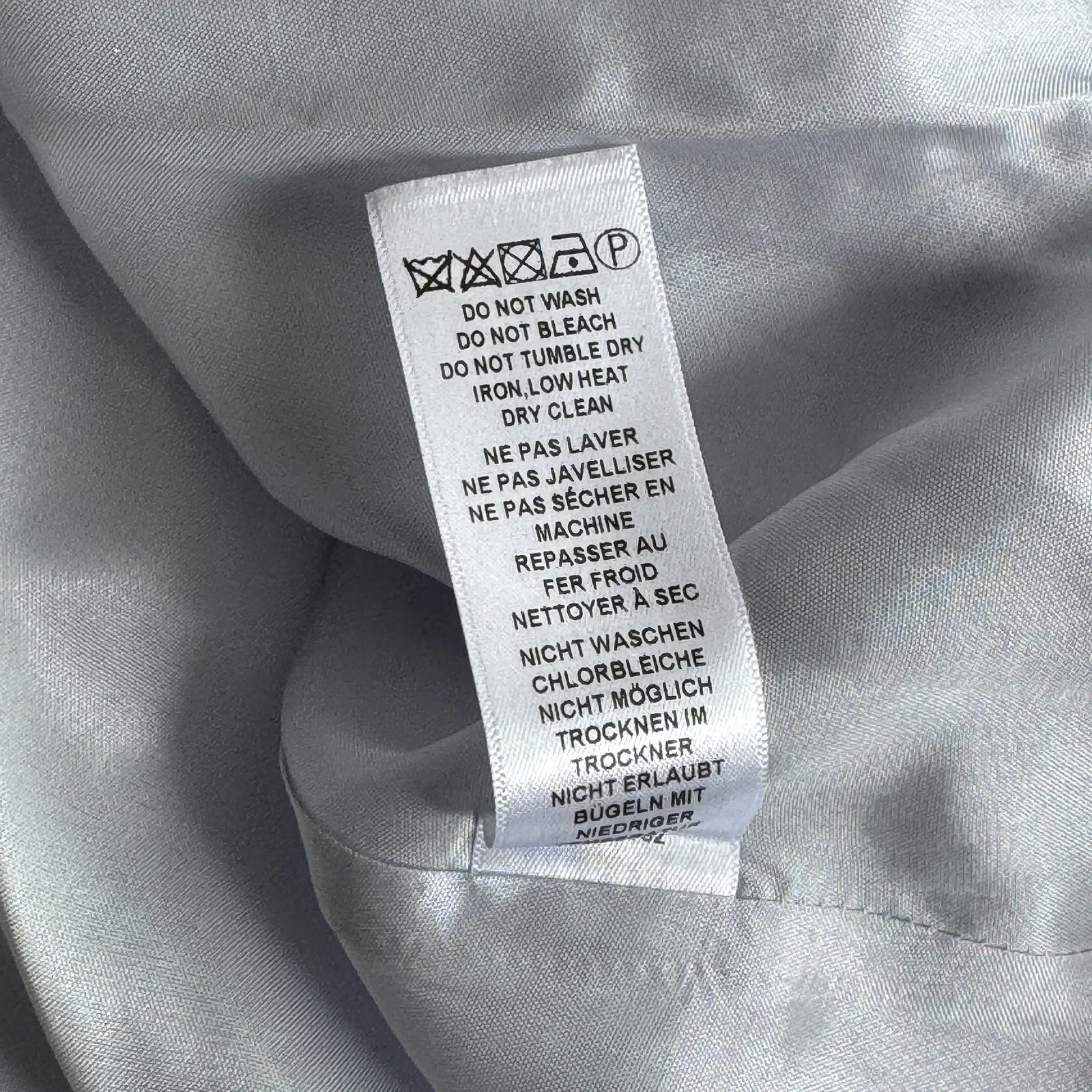 Adrianna Papell Floral‎ Organza Strapless Gown Dress White Purple Size 6 - Image 13