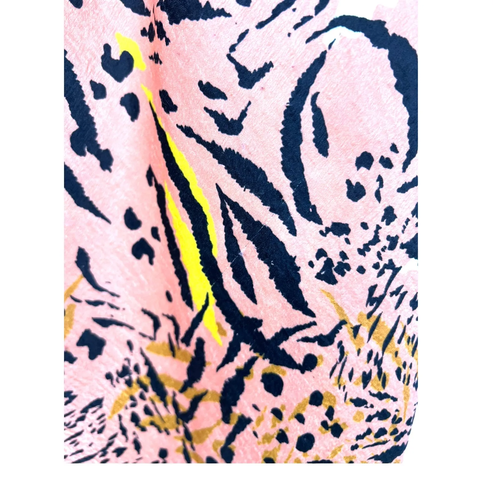 Resa XS Isabel Slip Skirt in an animal print Satin Midi Pencil Women REVOLVE Pink - Image 4