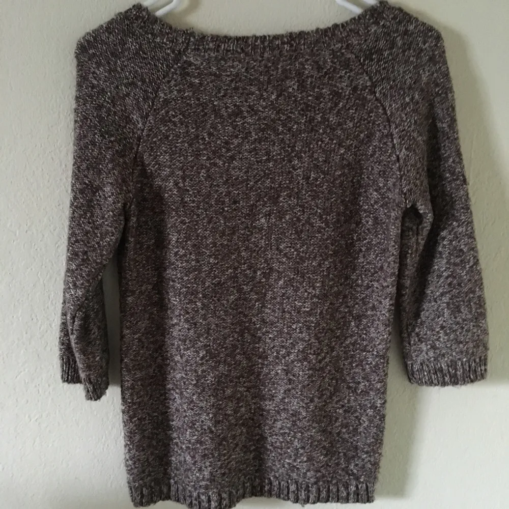 Mauve Cable Knit Sweater - Image 3
