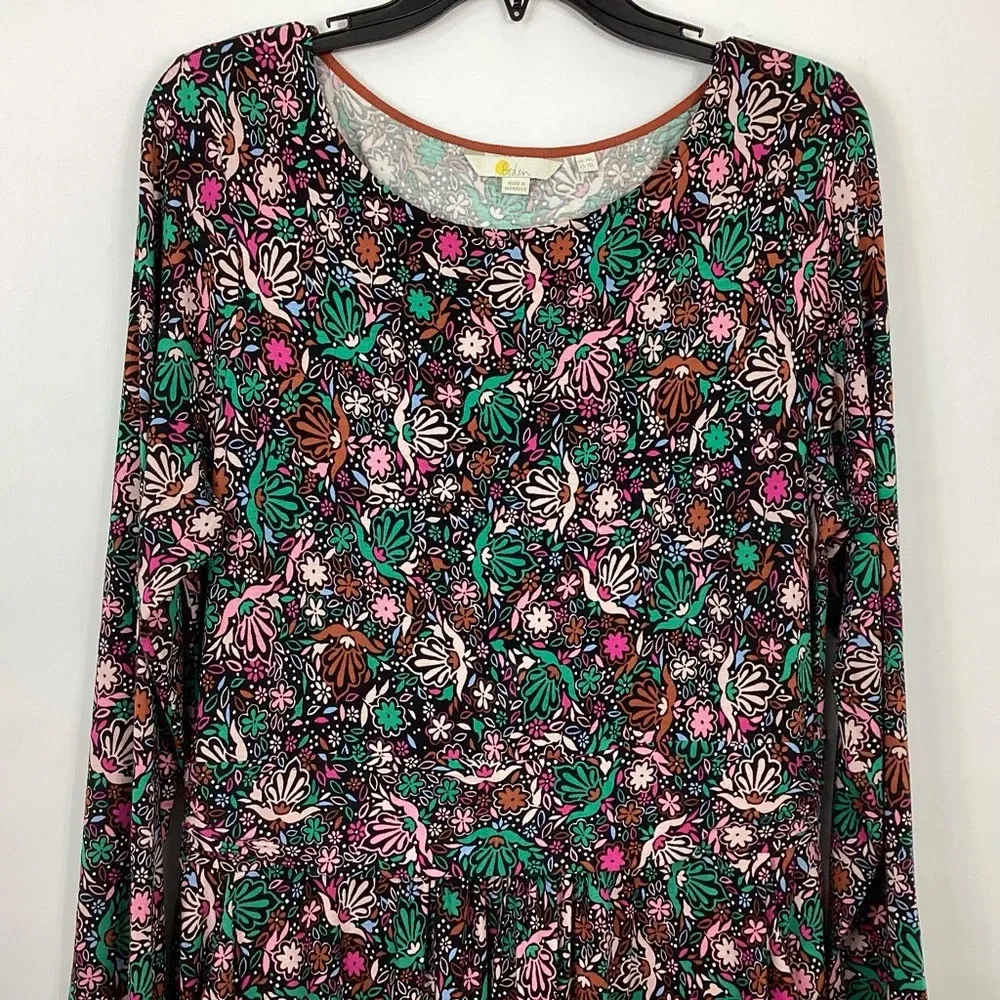 Boden Abigail Jersey Dress Size 10L Pink - Image 3