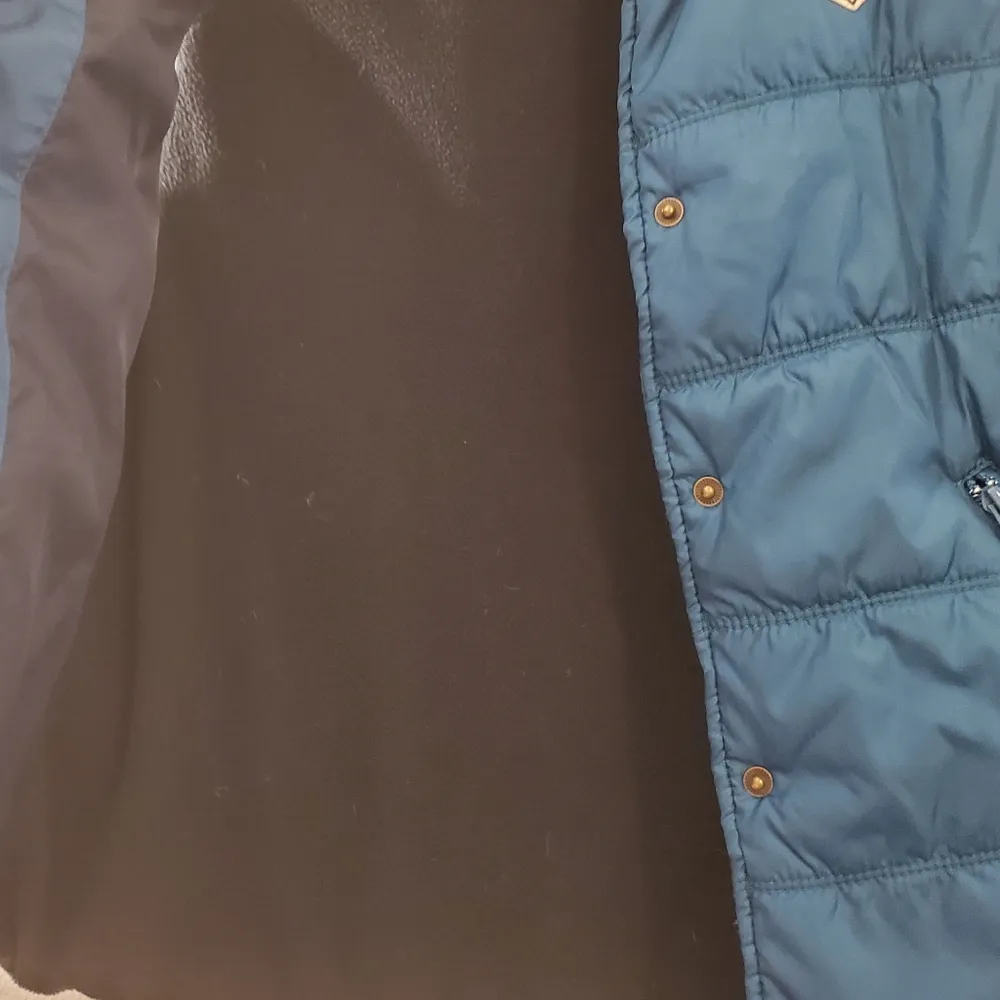 🔥SALE🔥American Eagle Deep Blue Reversible Puffer Vest M - Image 6