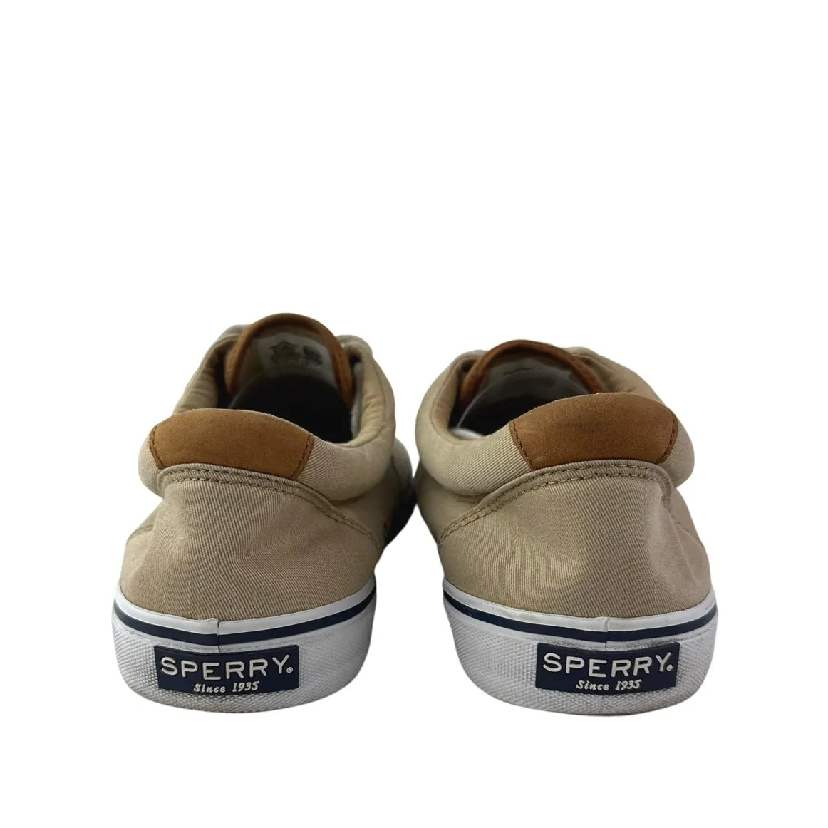 Sperry Men's Striper II CVO Beige Tan Lace Up Top-Sider Flatrs Sneakers Shoes 12 - Image 3
