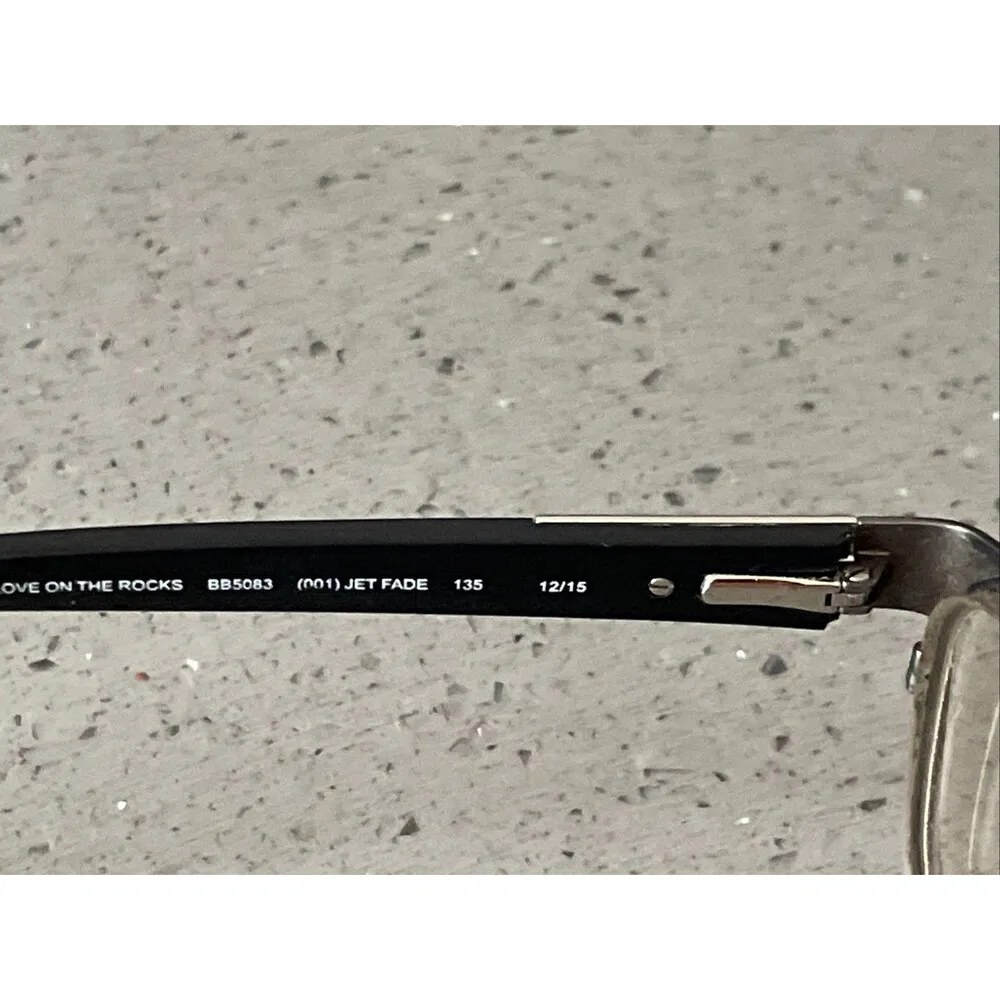 Bebe Eyeglass BB5083 (001) JET FADE 51 16 135 Love On The Rocks Black 8/B3 - Image 7