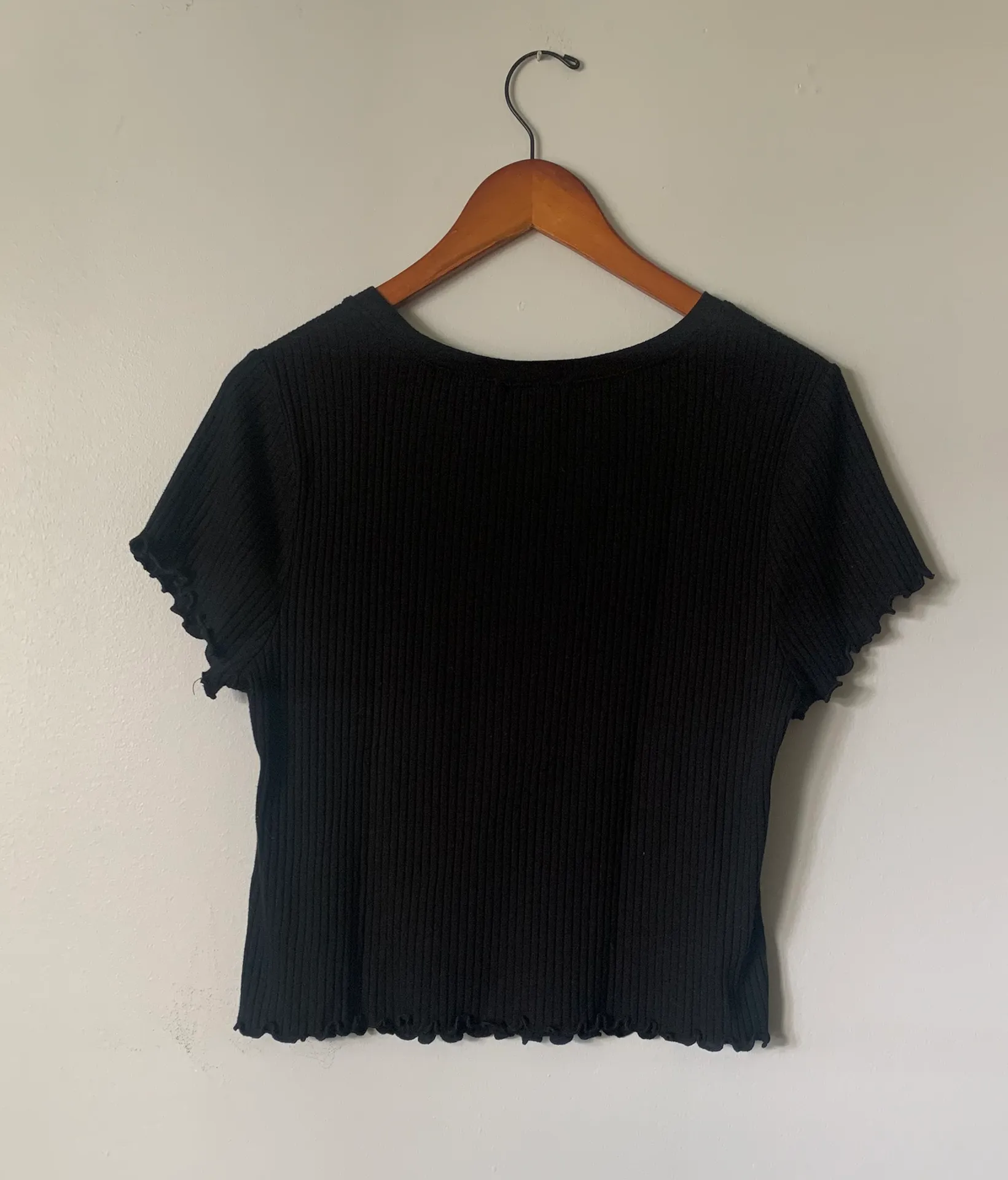 Plus Ribbed Cropped Tee - Image 2