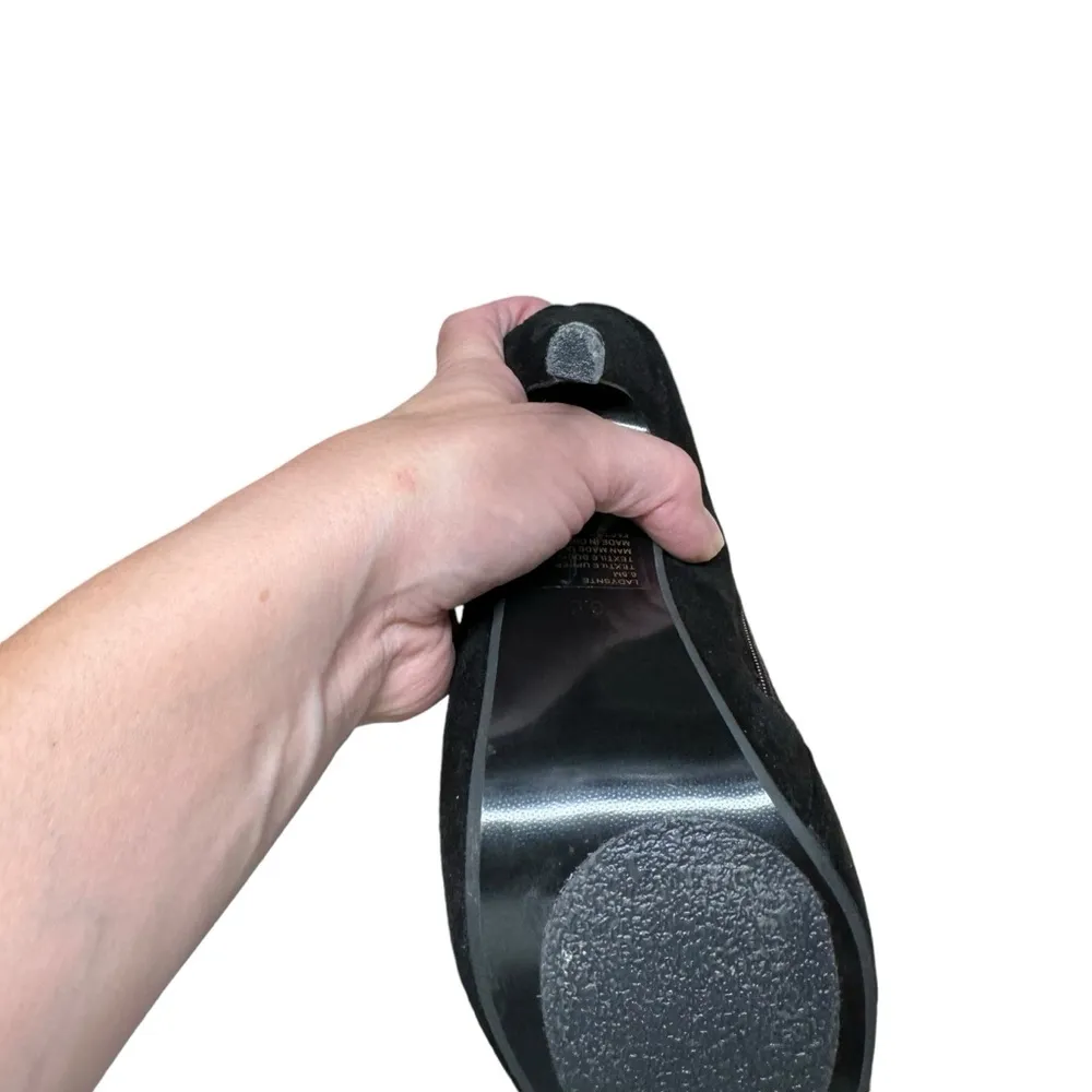 Steve Madden Ladysnte Lace Up Thigh High Boots Platform Black Faux Suede SZ 6.5 - Image 9