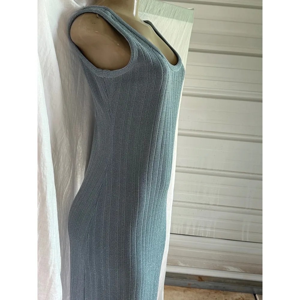 Vintage Huey Waltzer for Mannequin Sparkle Blue Gown Size 10 - Image 5