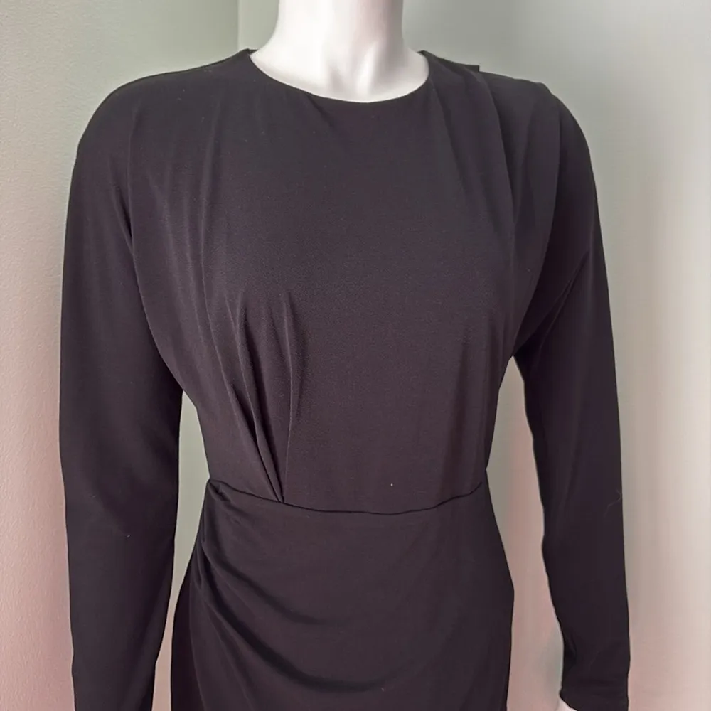 NEW Ever New Cara Draped Black Mini Dress size 4 - Image 6