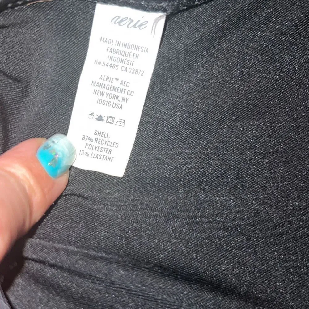 Aerie ✨ Ruffle Longline Triangle Bikini Sz Medium Top✨ - Image 8