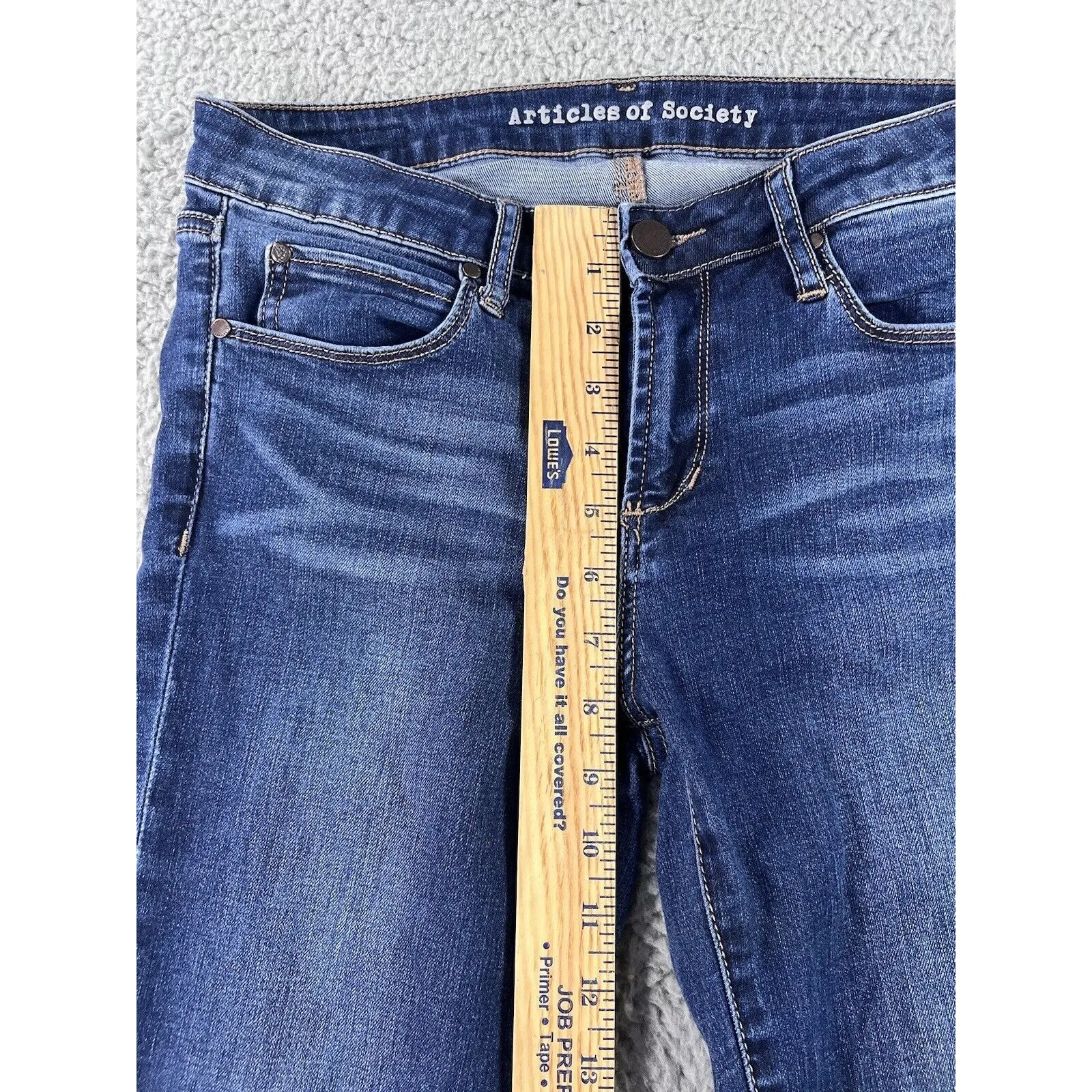 Articles Of Society Jeans Women 28 Low Rise Skinny Dark Denim Capsule Minimalist - Image 4